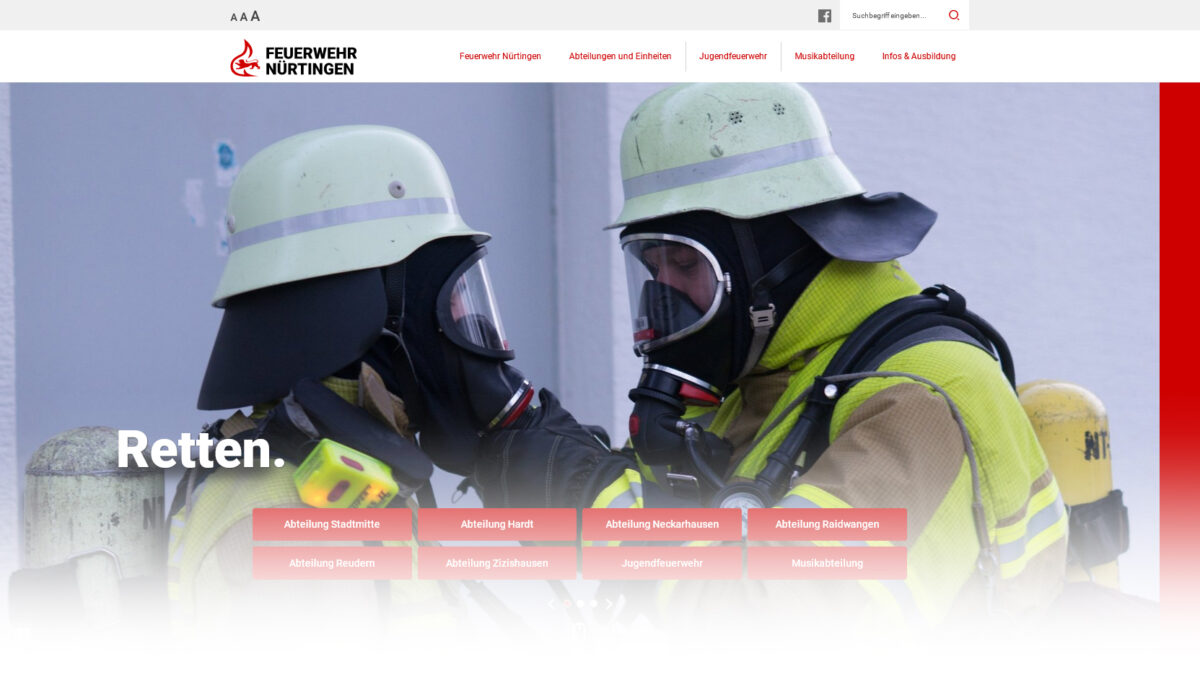 Homepage der Feuerwehr Nürtingen